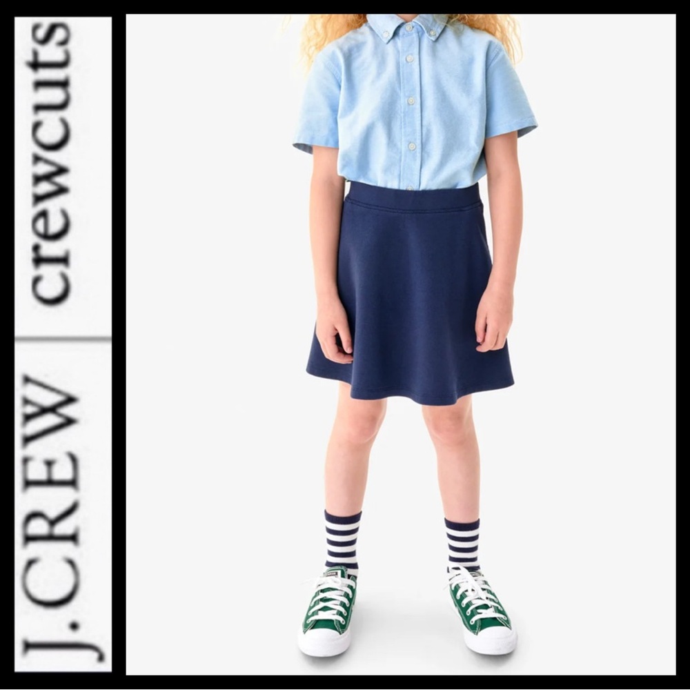 NWOT J.Crew|Crewcuts Ponte Uniform Skirt~ Navy